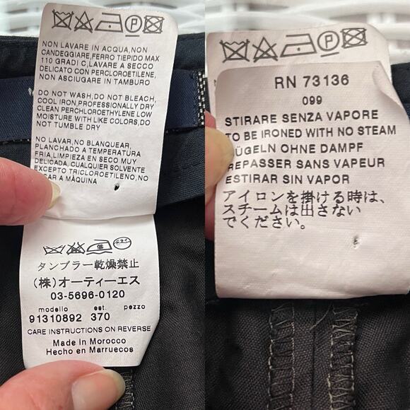 MaxMara S'MaxMara brown 100% cotton straight leg chino pants, mid-rise, size US6 - Picture 11 of 11